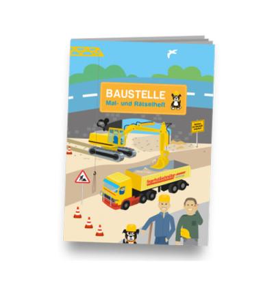 Mal- und Rätselheft – Baustelle